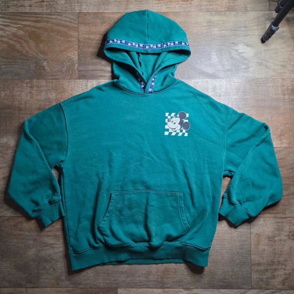 Old Navy x Disney Mickey Mouse Oversized Hoodie Kids XL (14-16) Green